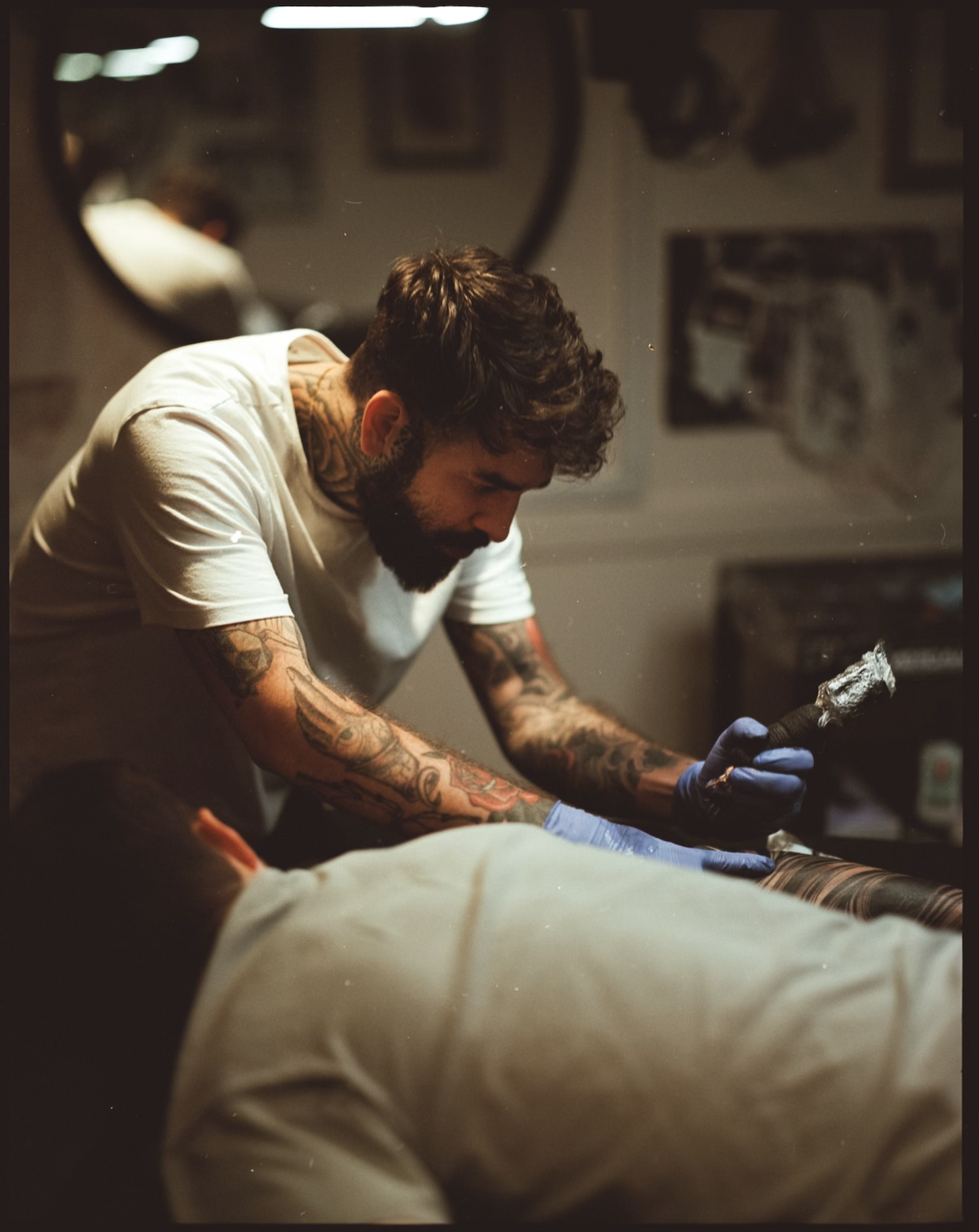 Daniel Liberal tattooing